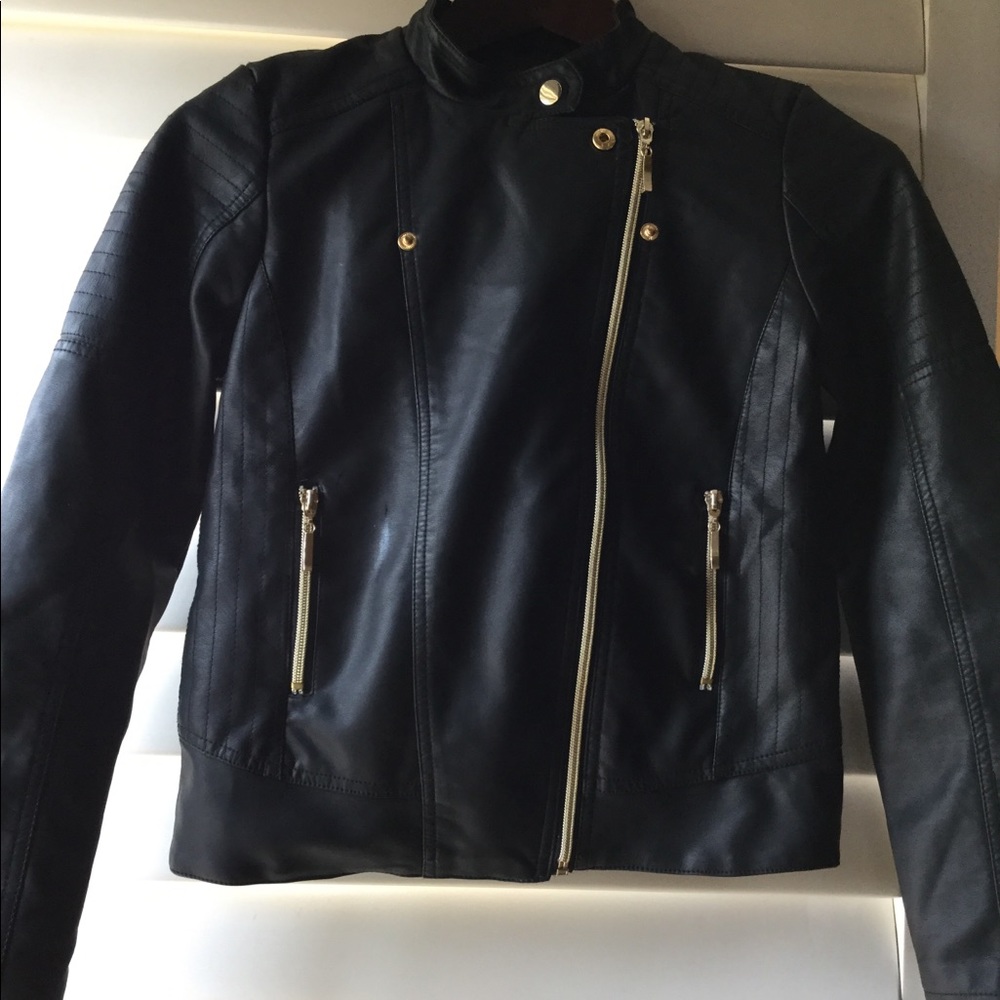 Faux leather jacket